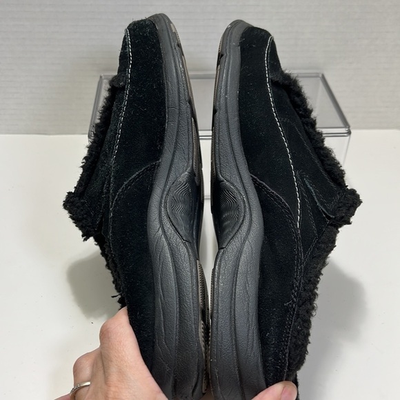 Ryka Black Fleece-Lined Mules - Picture 6 of 12